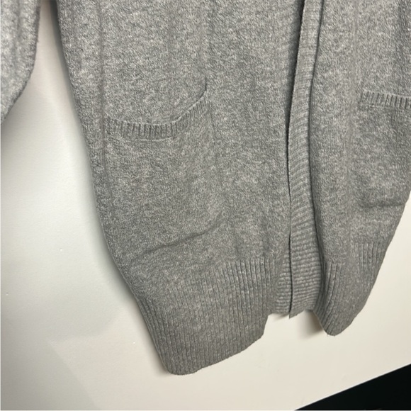 Ruby Moon Long Grey Open Cardigan - Picture 3 of 10